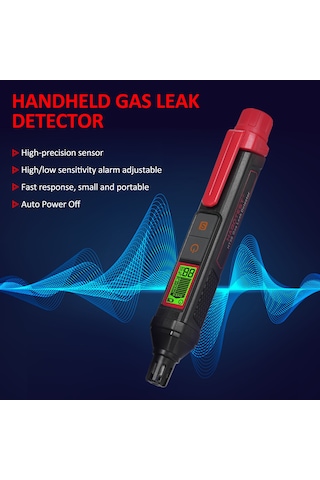 Springsun Habotest Ht56 Kalem Tipi Gaz Kaçak Dedektörü Sesli Ve Görsel Alarmlar Son Derece Hassas Koklayıcı Doğal Gaz Dedektörü