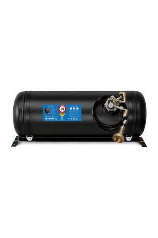 30 Litre Euro Yatay Karavan Lpg Tankı Siyah