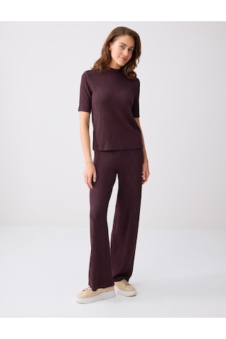 Jimmy Key Kahverengi Normal Bel Bol Paça Beli Lastikli Örme Pantolon 6sw185439800