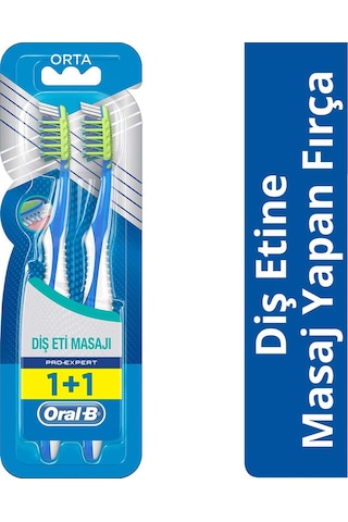 Oral-B Diş Eti Masajı Yapan Diş Fırçası Pro-Expert 40 Orta 1+1 Yeşil