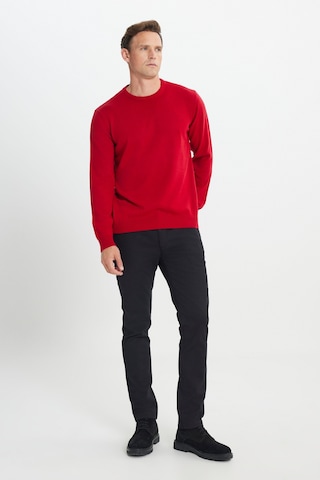 AC&Co / Altınyıldız Classics Altinyildiz Classics Erkek Kırmızı Standart Fit Normal Kesim Bisiklet Yaka Triko 4A4923100001KMZXL Kırmızı