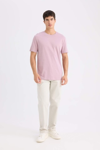 DeFacto New Regular Fit Bisiklet Yaka Basic Düz Kısa Kollu Tişört E1091AXNSBR147 Bordo