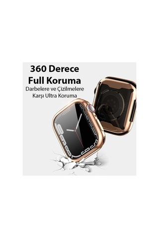 Dux Ducis Samo Series Watch 45mm İçin Soft Tpu Full Koruma Ultra İnce Silikon Kıl - Hs08378638-6 Rose Gold
