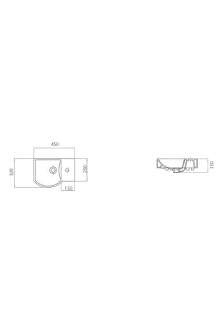 Esvit Lapino Litos Lavabo 45CM 4079