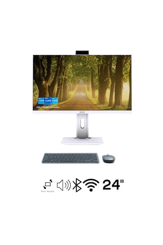 Izoly H702 i7-12700 16 GB 512 GB M.2 NVME SSD 24" FHD Pivot AIO Masaüstü Bilgisayar
