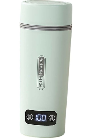 Suntek 350 ML Taşınabilir Otomatik Kapanan Kahve Su Isıtıcısı Yeşil