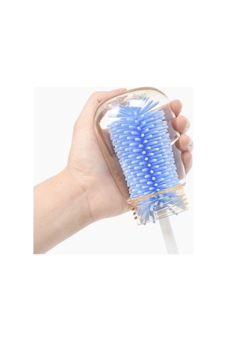 BUFFER® Silikon Uçlu Ekstra Yumuşak Kıllı Sağlam Kavanoz Bardak  Şişe Ve Biberon Temizleme Fırçası