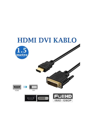 Hdmi To Dvi Kablo - Hdmi M / Dvi 24+1 M - 1.5 Metre