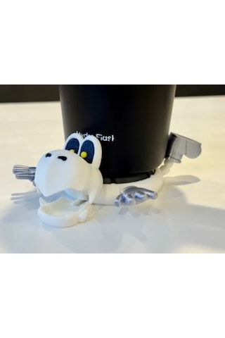 Super Mario Dry Bones Koopa Troopa Bardak Altlığı Beyaz