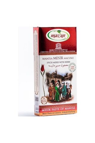 Maccun Manisa Mesir Macunu 5'li Çubuk 105 Gr Doğal Bitki Ve Baharatlarla Hazırlanmış