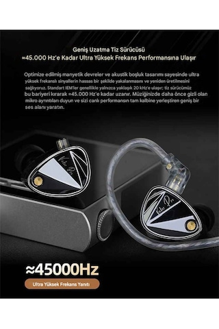 Kz Vader Pro 3dd Iem Bass Versiyon Kulak İçi Kulaklıklık Mikrofonlu Vader Pro