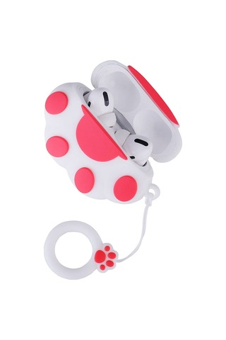 Kilifone - Apple Uyumlu AirPods Pro 2 - Kılıf Tpu Kabartma Figürlü İpli Airbag 37 Silikon Kılıf - Kahverengi