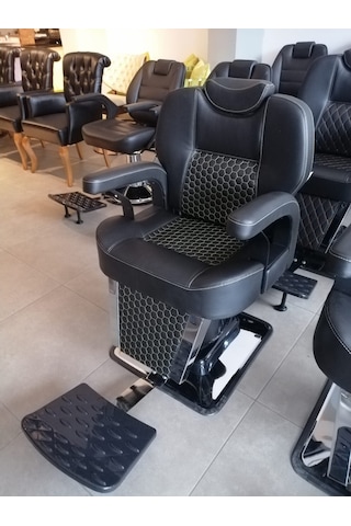 Nehir Mobilya Petek Desenli Berber Koltuğu