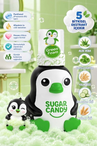 Sugar Candy Zeytin Çiçeği Kokulu Doğal Vegan Çocuk Köpük El Sabunu Vıno 350 Ml Paraben İçermeyen Yeş Diğer