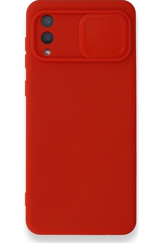 Nettech Samsung Galaxy A02 Uyumlu Kızaklı Kamera Korumalı Arka Koruma Kılıf - Lila Lila