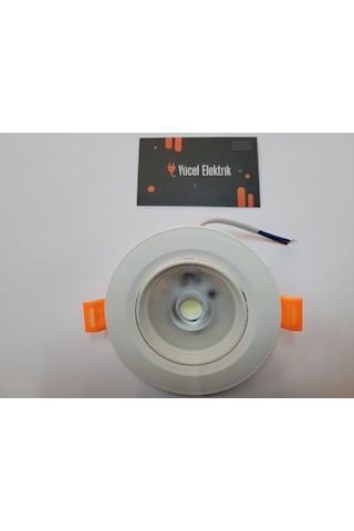Seldur 5 Watt Cob Ledli Beyaz Kasa Beyaz Işık Spot 10 Lu Paket