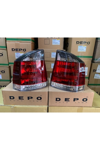 Opel Vectra C 2002-2008 Arası Depo Sağ Ve Sol Stop Lambası Takım Füme 1222695 / 1222692