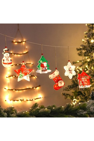 Led Noel Kar Tanesi Pencere Dekorasyonu Gece Lambası Düğün, Zqkla Çok Renkli