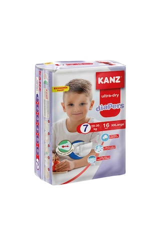 Kanz Bebek Bezi Xxlarge 20-30 Kg / 32 Adet - Mega Paket 7 Numara