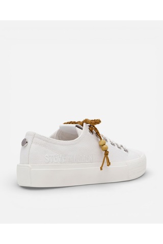 Steve Madden Doubles Wht Canvas Kadın Wht Canvas Sneakers Doubles Beyaz