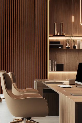 Mdf Ahşap Akustik Duvar Paneli 60x275 Cm - Polisander 60x275