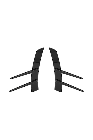 Wezone Abs Parlak Siyah Universal Araç Ön Tampon Yan Spoiler: Akış İyileştirici, Kolay Kurulum, Dayanıklı Malzeme