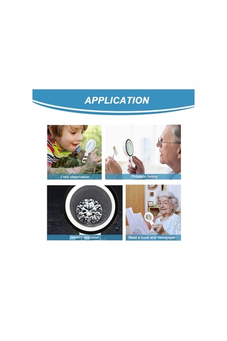 Vkemall 30x Büyütme 12 Led Işıklı Elden Tutulan Magnifiye Cam Lens - Kâğıt, Antika Ve Gümüşçü İçin, Pil Ve Cam Temizleme Bezi İle