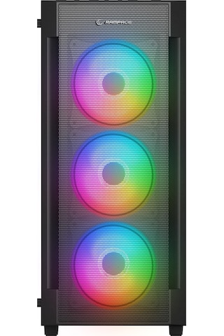 Rampage Vıgılant Mesh 650W 80+ Bronze Rgb Fan Atx Siyah Mıd Tower Oyuncu Kasası