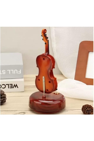 Mr Keman Müzik Kutusu Klasik Kurmalı Dönen Müzik Kutusu Masaüstü Dekorasyonu İçin Doğum Günü Düğün Hediyesi Diğer