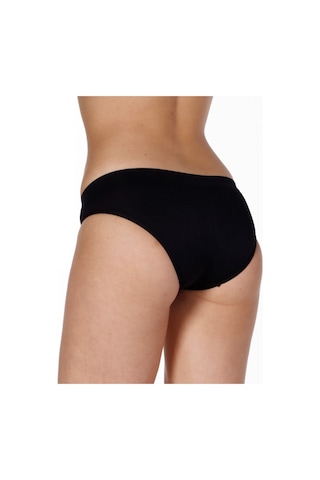 Form Angel 5201 Bayan Dikişsiz Bikini Slip Külot Siyah