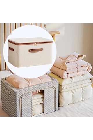 Pazly Yorgan Yatak Suntek Pantolonları Oyuncak Depolama Çantası Bej Uu Bej