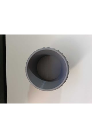 Spiral Desenli Gri Çok Amaçlı Organizer Kalemlik / Saksı / Fırçalık