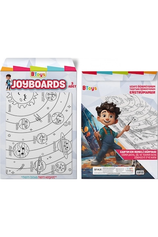 Btoys Joyboards Uzayı Öğreniyorum, Taşıtları Öğreniyorum, Enstrümanlar 3 Adet