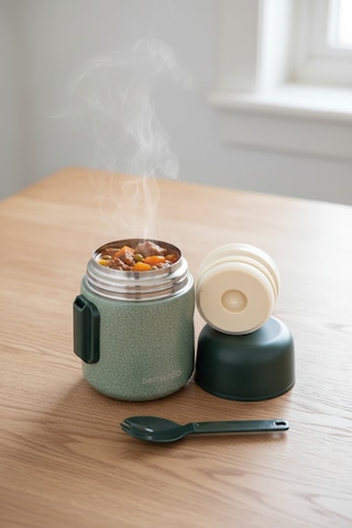 Bernardo Duo Yemek Termosu 500 Ml Yeşil Yeşil