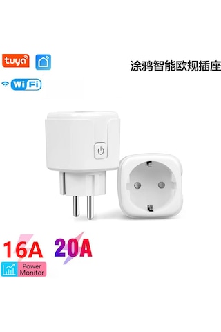 Konesam Tuya Wifi Akıllı Priz: Enerji Ölçerli, Uzaktan Kontrol, Avrupa Standart, 16a/20a