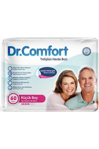 Dr.Comfort Yetişkin Bel Bağlamalı Hasta Bezi Small 2 x 30'Lu 60 Adet