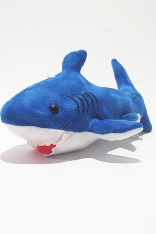 Baby Shark Şarkı Söyleyen 30 Cm Peluş Oyuncak Köpekbalığı Mavi