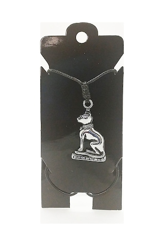 Kore İp Askılı Ve Krom Çelik Kaplamalı Unisex Tribal Kolye Kkrm-04 Gümüş6