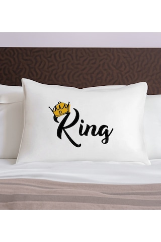 Bk Gift Eğlenceli Tasarımlı Pamuklu Yastık Kılıfı-6 50x70cm , Sevgiliye , Ev si, Tasarım Ev Tekstili