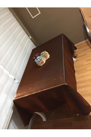 Finezza Kristal Monoray Kumaş Kahve Masa Örtüsü Dikdörtgen 140X2 (484501107)