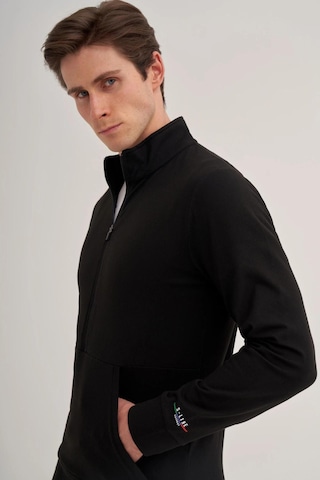 Cazador 5078 Erkek Polar Sweatshirt Hırka Siyah