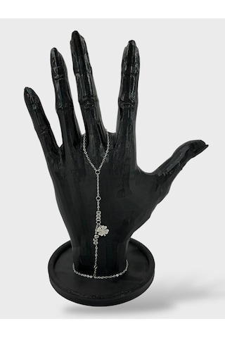Arnes Jewelry Çelik Dorikalı Yoncalı Şahmeran Bileklik Ar580nes Silver