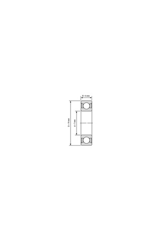 607 2rs Minyatür Rulman 7x19x6 Mm 10 Adet