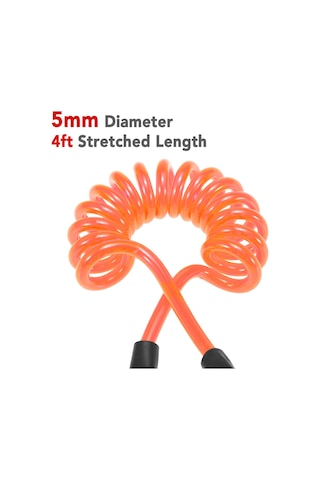 Konesam 1.2m Tpu Malzeme Sup Kayık Bağlantı Kordonu - Deniz Sporu Tahta Kayıp Engelleme Rengi Mavi