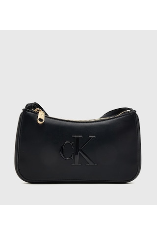 Calvin Klein Lv04f1125gub1 Bold Ck Kadın Omuz Çantası Siyah - Beyaz