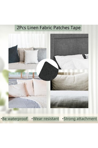 Mufunye Ev Dekorasyon Tamiri İçin Otomatik Yapışkan Akrilik Kumaş - Koltuk, Yorgan, Perde Tamiri 20x30cm - Telli Dokulu, Kaymamaz, Solmayan DiğER