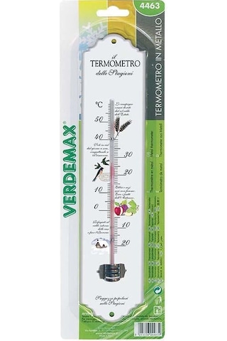 Renkli Metal Termometre 30x6,5 Cm