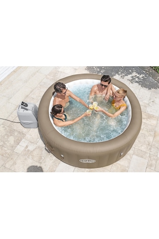 Lay-z-spa 60017 Palm Springs Airjet Şişme Spa Havuzu, 4-6 Kişilik Krem