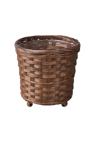 Bambu Saksı, Kahverengi, 15 Cm 3 Adet