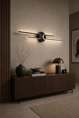 Mino Modern Led Duvar Apliği Günışığı Siyah